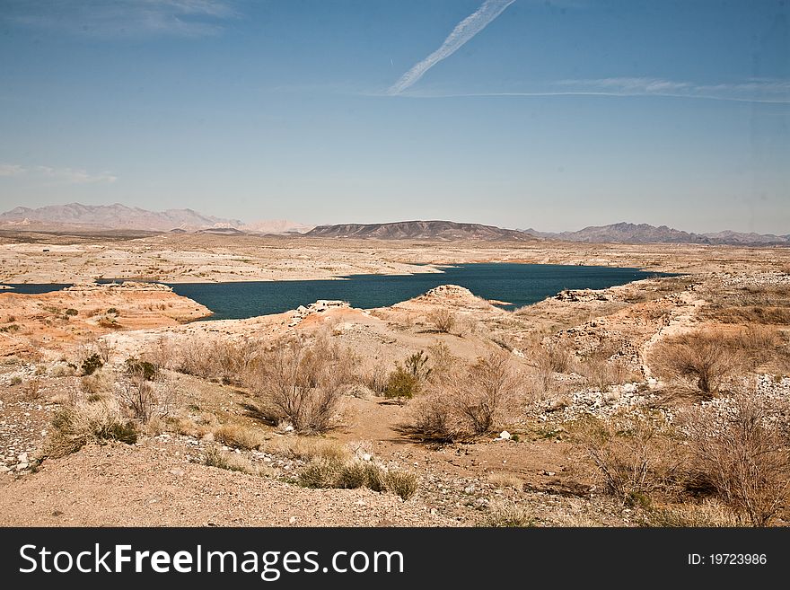 Desert lake Mead near Las Vegas, Nevada