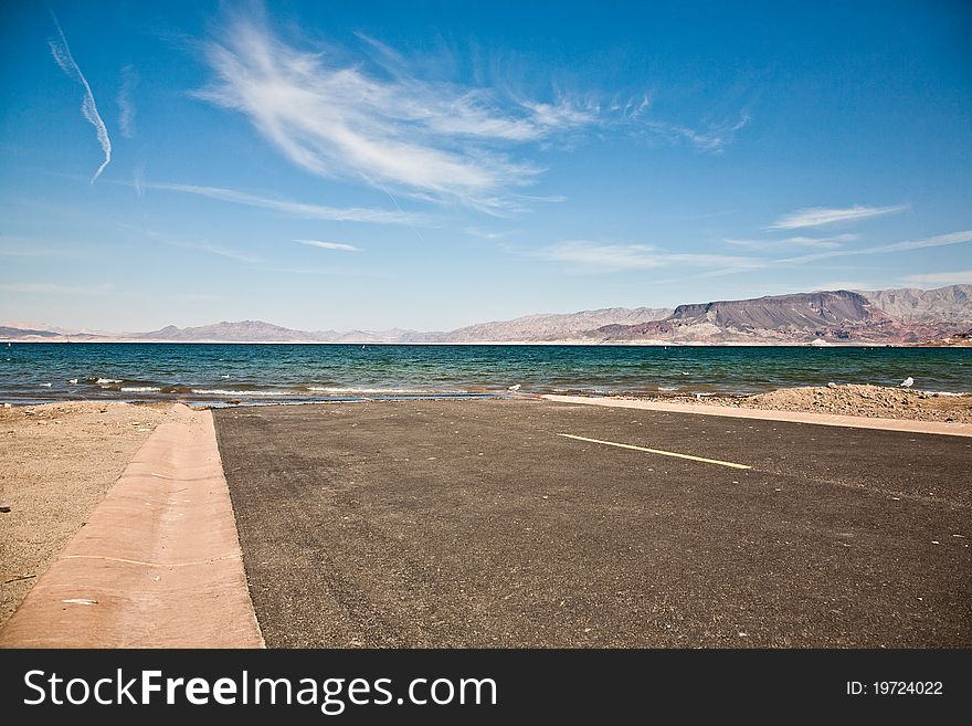 Desert lake Mead near Las Vegas, Nevada