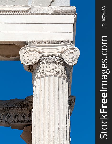 Ionic column of Erechteion, Acropolis, Athens, Greece