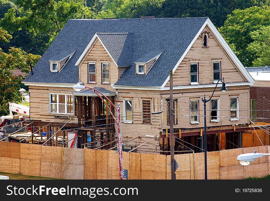 A Historic Home Under Construction. A Historic Home Under Construction