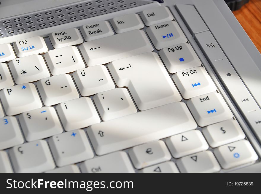 Close-up detail of a laptop. Close-up detail of a laptop