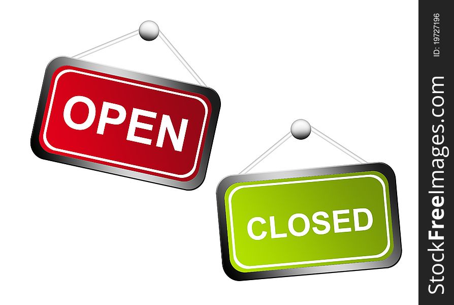 Open And Closed Signs