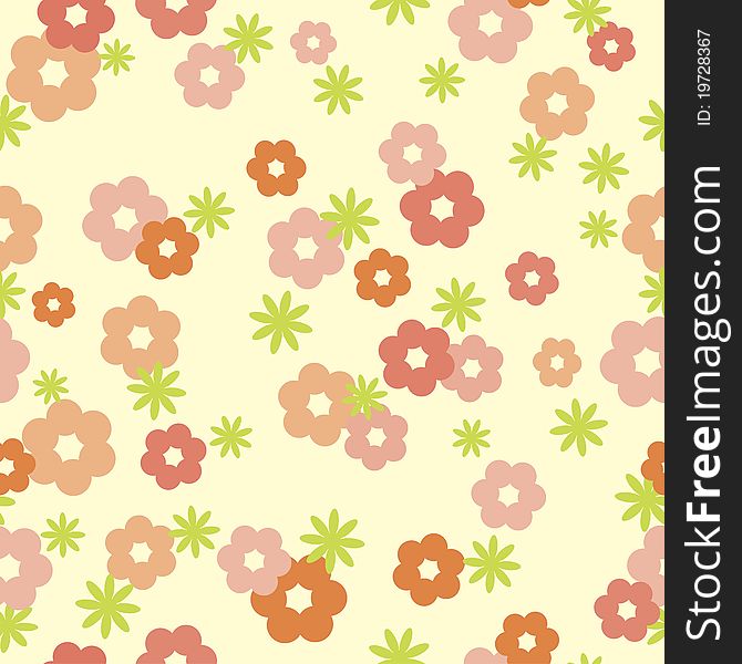 Floral seamless texture in soft colors. Floral seamless texture in soft colors