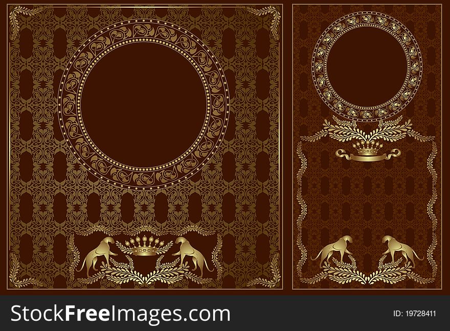 There are two royal background luxury banner