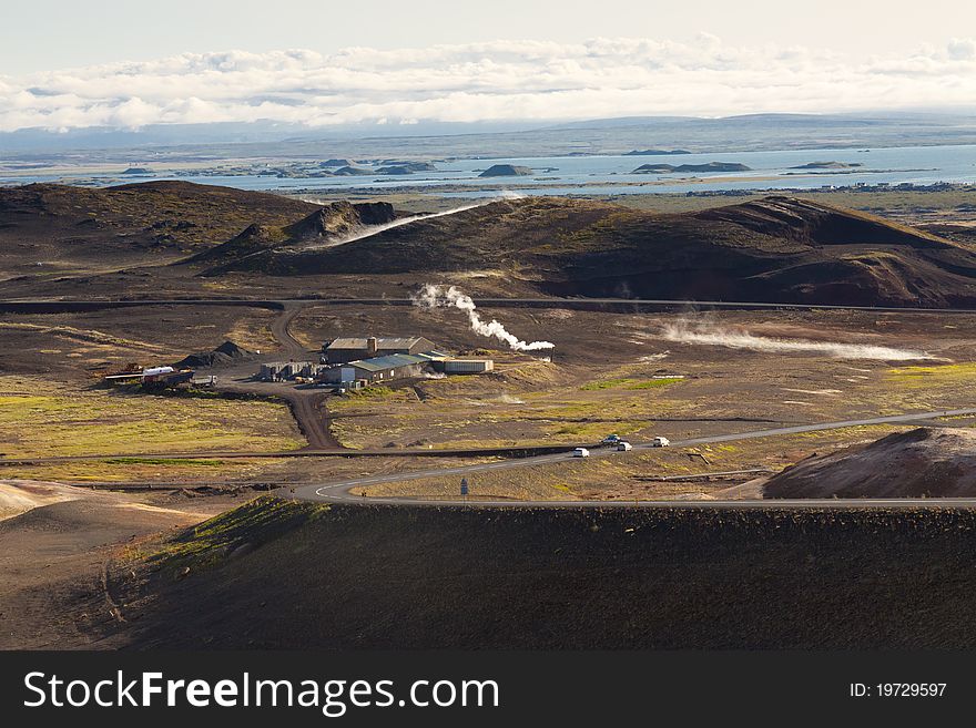 Myvatn area landscape - Iceland.