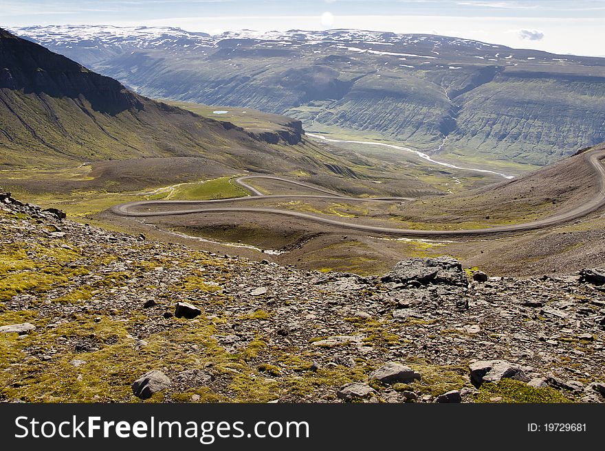 Mountain harpin part of 917 route. North part of Iceland. Mountain harpin part of 917 route. North part of Iceland.