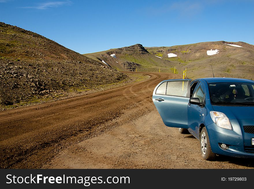 View on 917 gravel route. North part of Iceland. View on 917 gravel route. North part of Iceland.