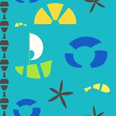Vector Sea Objects Seamless Pattern Stock Photography Vector Sea Objects Seamless Pattern Stock Photography