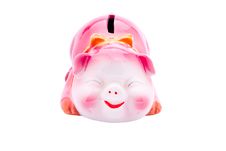 Pink Piggy Bank Royalty Free Stock Photography