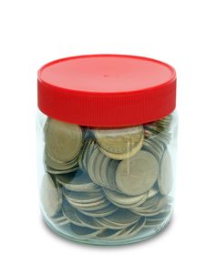 Coin In Jar Stock Photography Coin In Jar Stock Photography