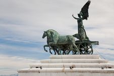 Quadriga On Top Of Monument Royalty Free Stock Image Quadriga On Top Of Monument Royalty Free Stock Image