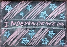 Drawing Of Independence Day Royalty Free Stock Image