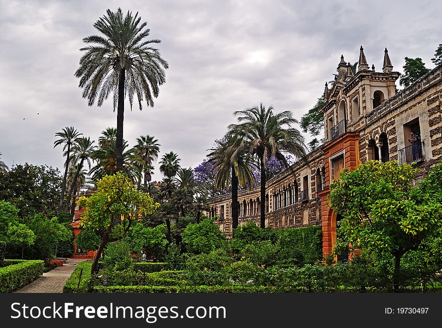 The Wonderful Gardens Of The Alcazar In Seville