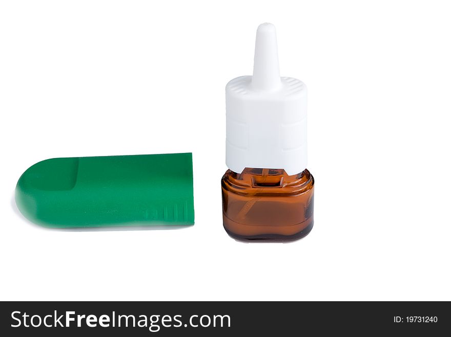 Nasal spray isolated on a white background