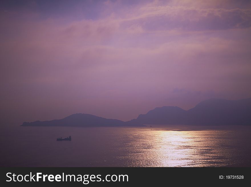 A wonderful landscape of Gulf of Poets. The Gulf of Poets goes from Lerici to Portovenere, Liguria, Italy. A wonderful landscape of Gulf of Poets. The Gulf of Poets goes from Lerici to Portovenere, Liguria, Italy.