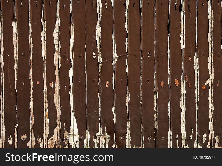 Brown Old Wooded Wall