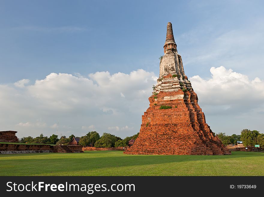 Thai pagoda in ayutthaya