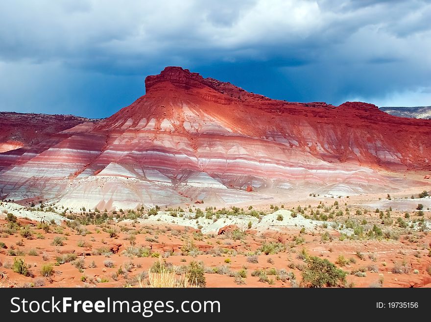 Pahreah canyon colors in utah