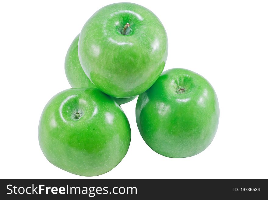 Apples On White Background