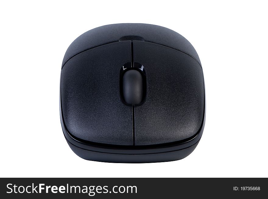 Computer mouse front view isolated on white background without shadow. Clipping paths. Computer mouse front view isolated on white background without shadow. Clipping paths.