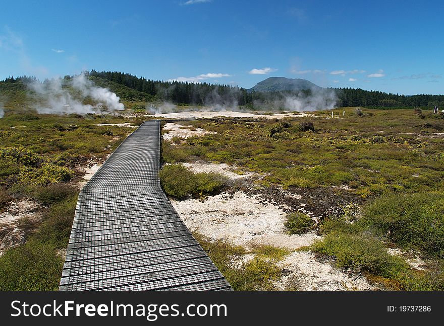 Craters of the Moon, volcanic thermal area, New Zealand