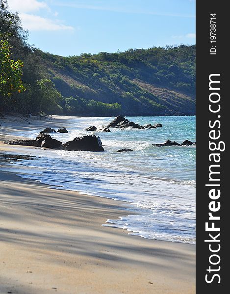 The beach at Satahip beach, Thailand