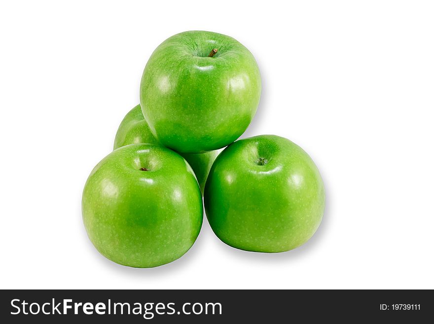 Apples On White Background