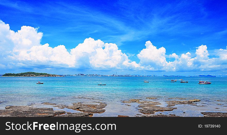 Naban beach at Lhan island, Thailand. Naban beach at Lhan island, Thailand