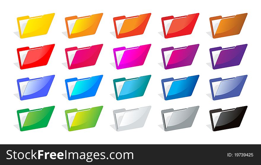 File Folders Color