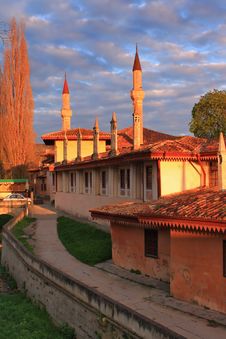 Mosque At The Sunset Royalty Free Stock Photo Mosque At The Sunset Royalty Free Stock Photo