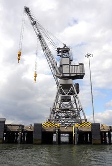 Dockyard Crane Royalty Free Stock Photography Dockyard Crane Royalty Free Stock Photography