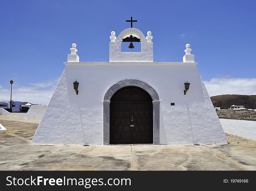 White Church in a village on Lanzarote. White Church in a village on Lanzarote.