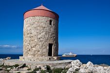 Summer Greek Resort Of Rhodes Royalty Free Stock Image Summer Greek Resort Of Rhodes Royalty Free Stock Image