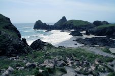 The Bay At Kynance Cove Royalty Free Stock Photos The Bay At Kynance Cove Royalty Free Stock Photos