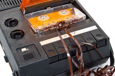 Magnetic Audio Tape Cassette Recorder Stock Image Magnetic Audio Tape Cassette Recorder Stock Image