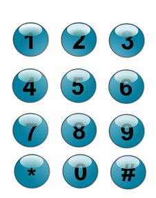 Web Phone Buttons Royalty Free Stock Photo