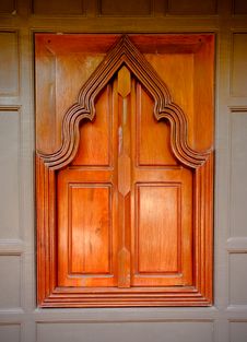 Thai Style Wooden Temple Window Royalty Free Stock Photo Thai Style Wooden Temple Window Royalty Free Stock Photo