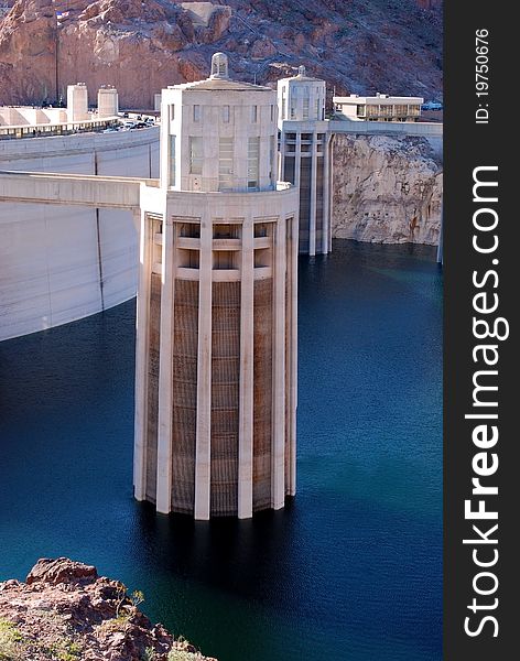 Photograph of the Hoover Dam Towers