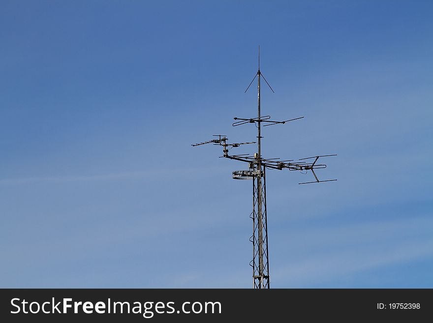 TV Antennas on a mast