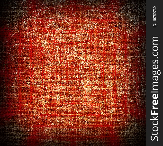 Color red grunge canvas bacground