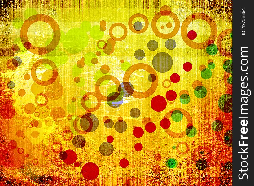 Abstract circle grunge background