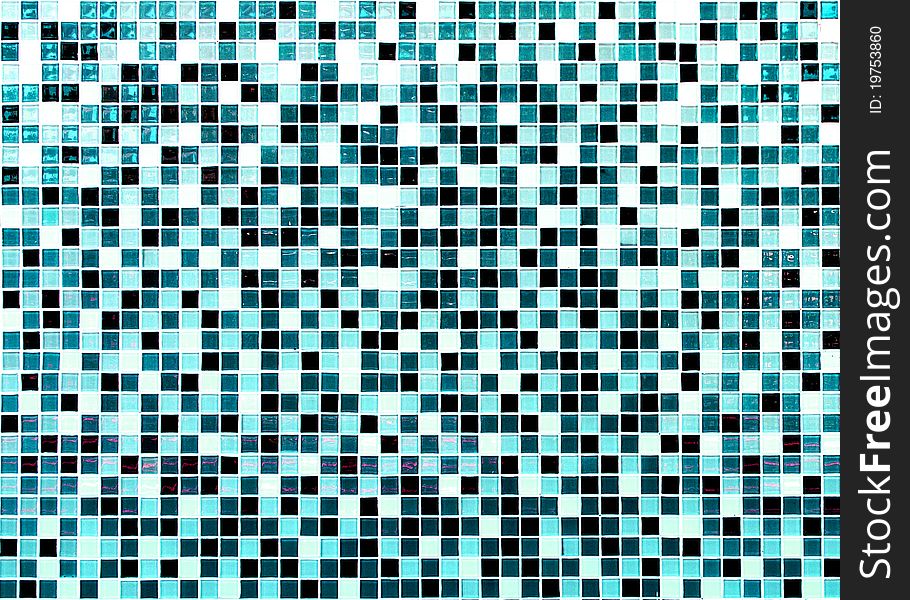 Detail shot of a pattern of mosaic tiles. Detail shot of a pattern of mosaic tiles