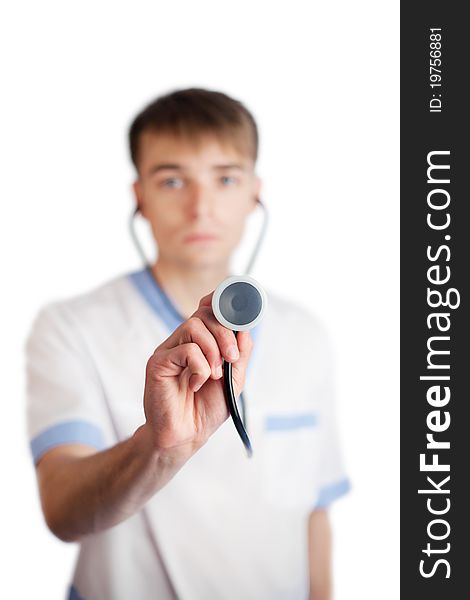 Medical Doctor With Stethoscope