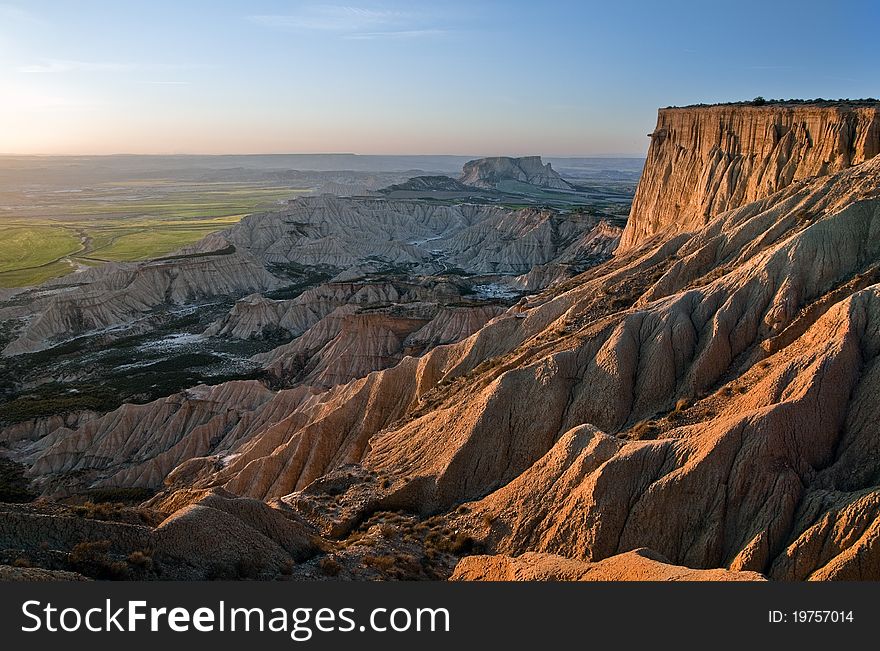 Eroded desert near Pamplona,Spain