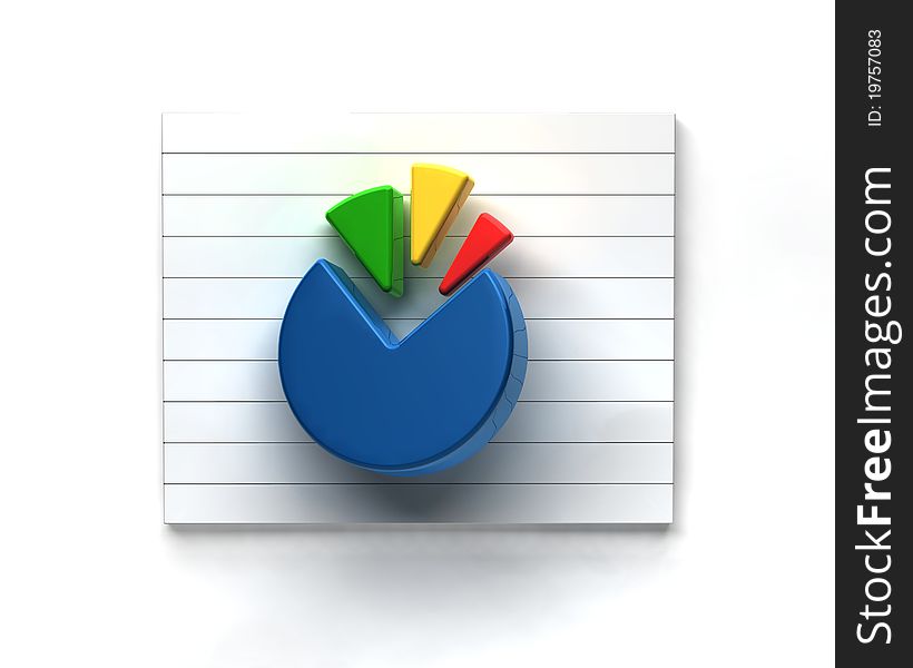 3D Business Pie Graph