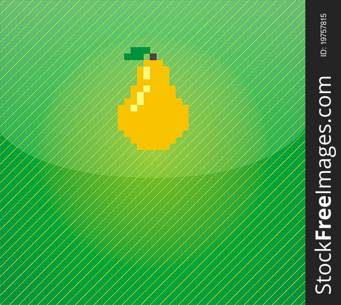 Vector illustration of background from pear