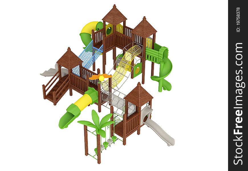 Wooden playground