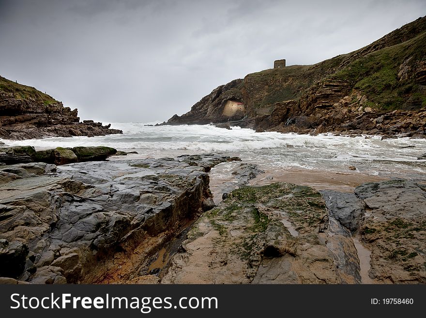 Storm in the hermitage of Santa Justa. Storm in the hermitage of Santa Justa