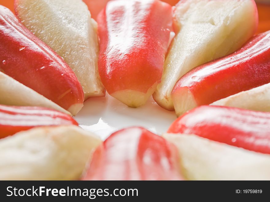 Sliced Rose-apple