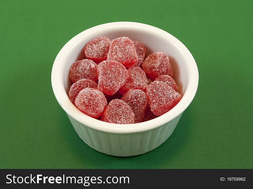 Jelly beans in pot strawberry flavor. Jelly beans in pot strawberry flavor
